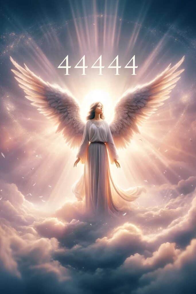 angel number 44444 pinterest image